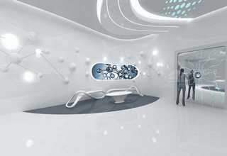 天津汽车品牌4S店展示架设计